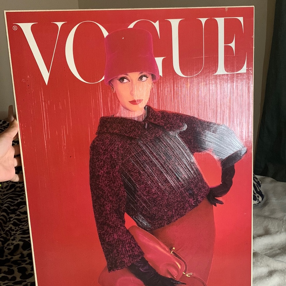 Vogue canvas panting -red (18x24)